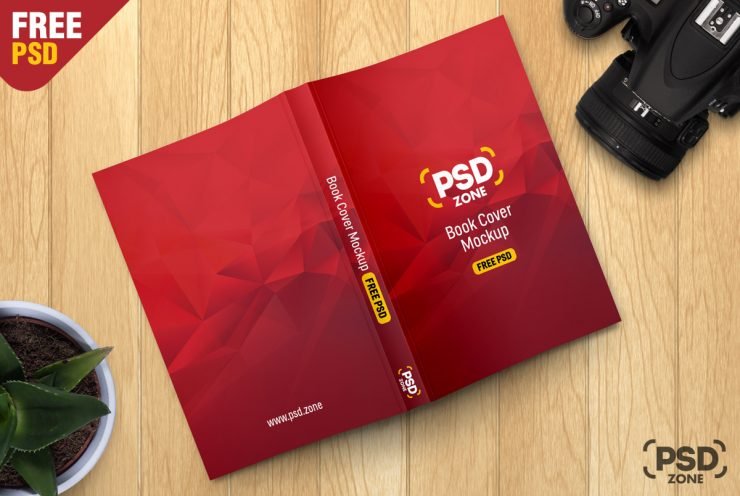 Book Cover Mockup Free PSD
