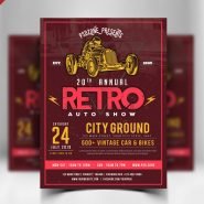Classic Car Show Flyer Free PSD Classic Car Show Flyer Free PSD