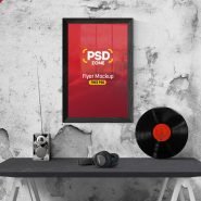 Flyer Poster Frame Mockup PSD