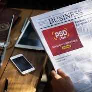 Newspaper Advert Mockup Free PSD