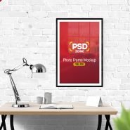 Photo Frame Mockup Free PSD