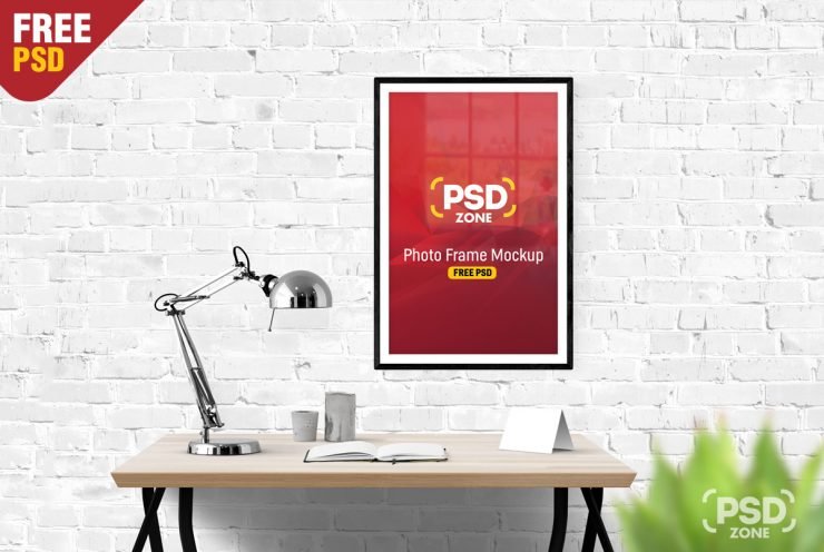 Photo Frame Mockup Free PSD