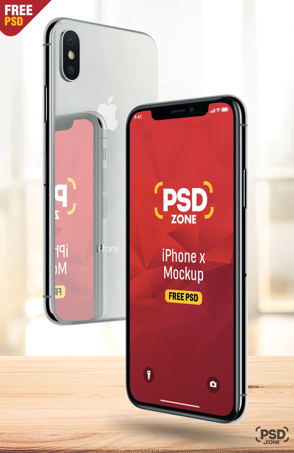 Apple iPhone X Mockup Free PSD
