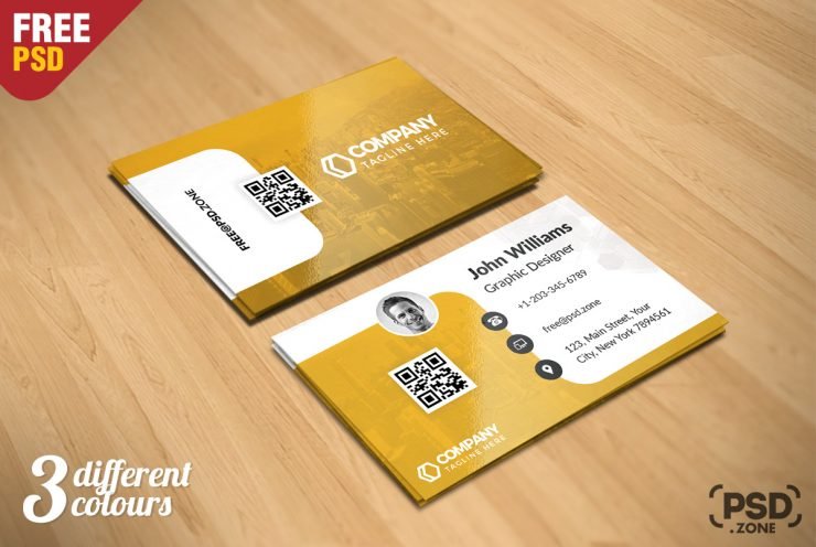 Free Business Card PSD Set