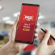 Galaxy Note 9 Mockup Free PSD
