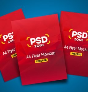 Multiple Flyer Mockup PSD