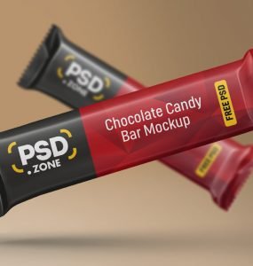 Chocolate Candy Bar Mockup PSD