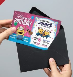 Birthday Invitation Card Template PSD