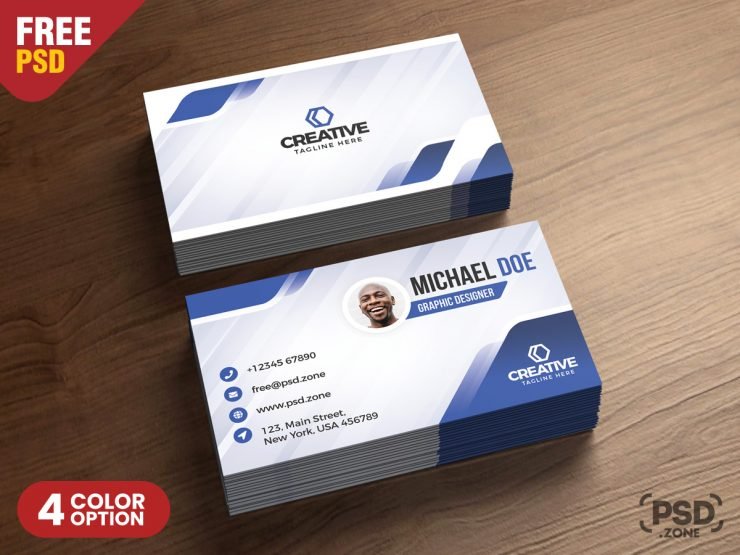Modern Business Cards Design PSD
