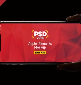 iPhone Xs Hand Mockup PSD