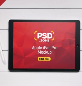 Apple iPad Pro Mockup Free PSD
