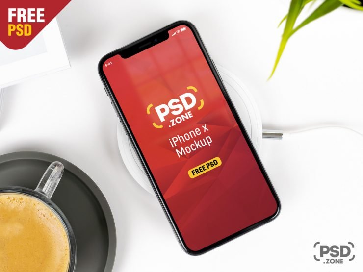 Clean iPhone X Mockup PSD