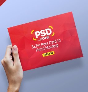 Greeting Card and Postcard Mockup PSD