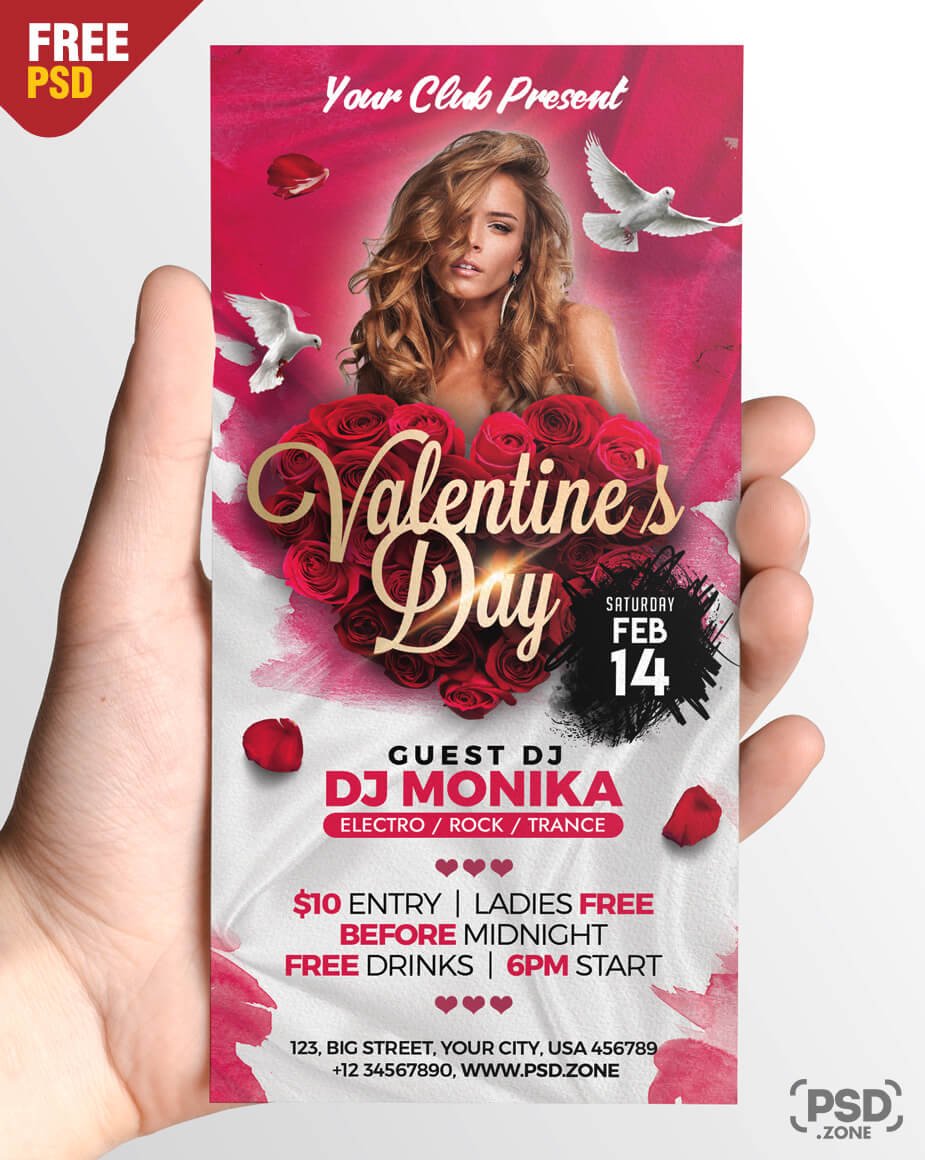 PSD Valentines Day Party DL Flyer