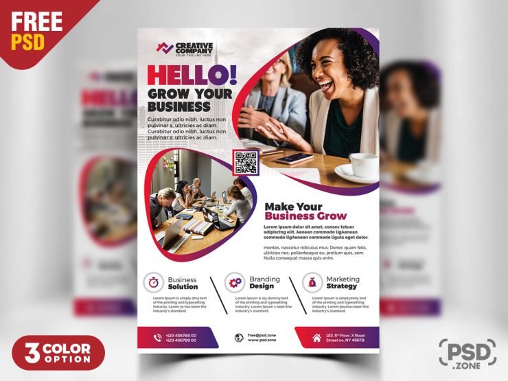 Print Ready Corporate Flyer Design PSD
