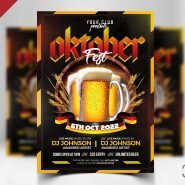 Awesome Oktoberfest Flyer PSD Awesome Oktoberfest Flyer PSD