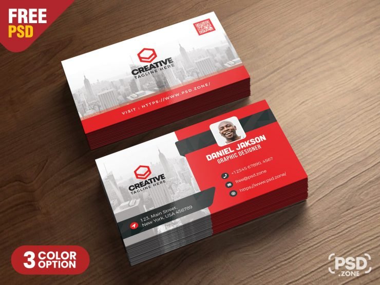 Corporate Business Card PSD Template