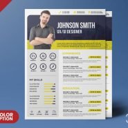 Creative Resume Template PSD