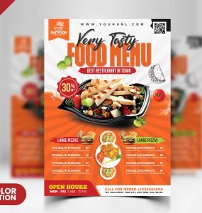 Restaurant Food Menu Flyer PSD