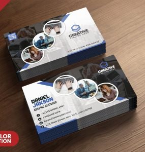 Corporate Business Card Template PSD