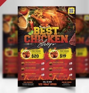 Restaurant Flyer PSD Template
