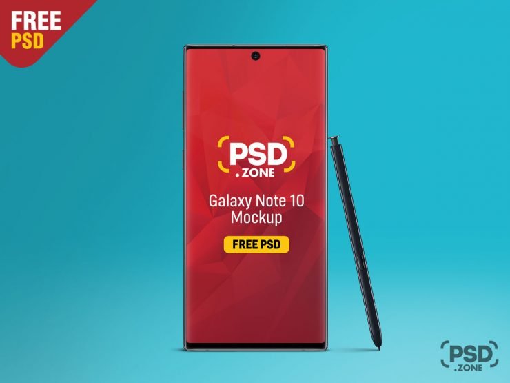 Galaxy Note 10 Mockup PSD