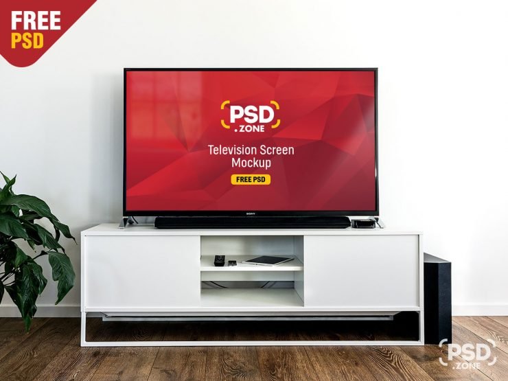 Television Screen Mockup PSD