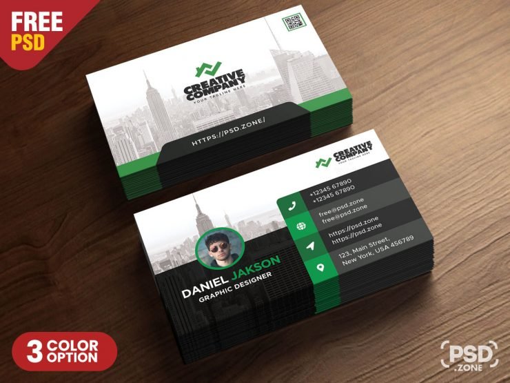 Business Card Design PSD Template