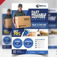 Courier and Logistics Service Flyer PSD Courier and Logistics Service Flyer PSD