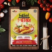 A4 Size Food Menu PSD Template