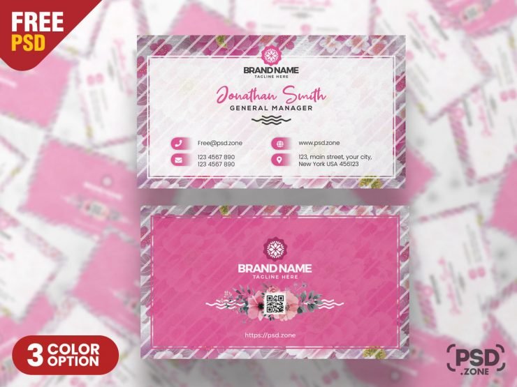 Beautiful Business Card Design PSD