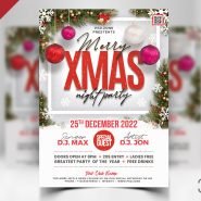 Christmas Party Flyer Design PSD