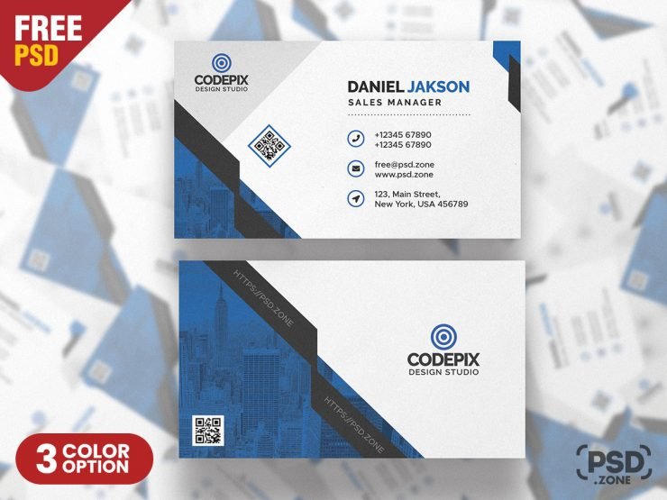 Modern Business Card PSD Template