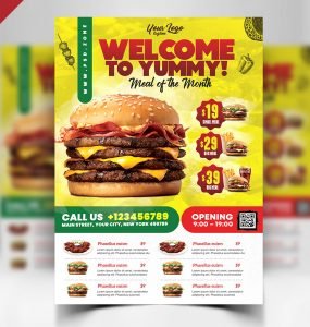 Restaurant Flyer Design PSD