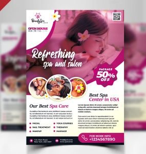 Spa Wellness Flyer Design PSD