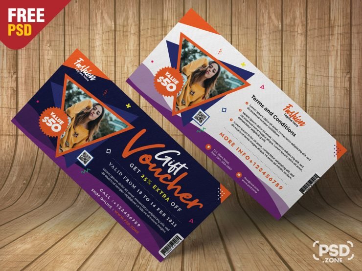 Premium Gift Voucher Design PSD