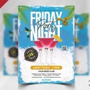 Cocktail Party Flyer PSD