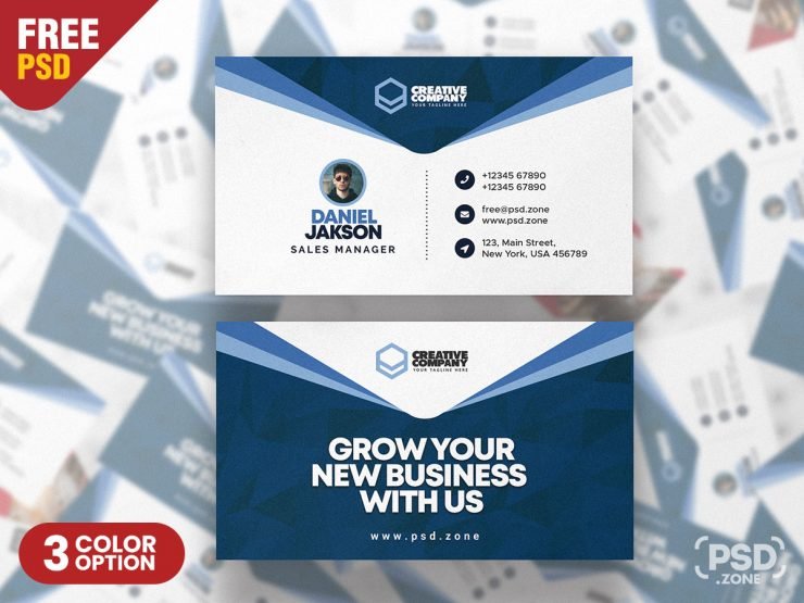 Creative Business Card Design PSD