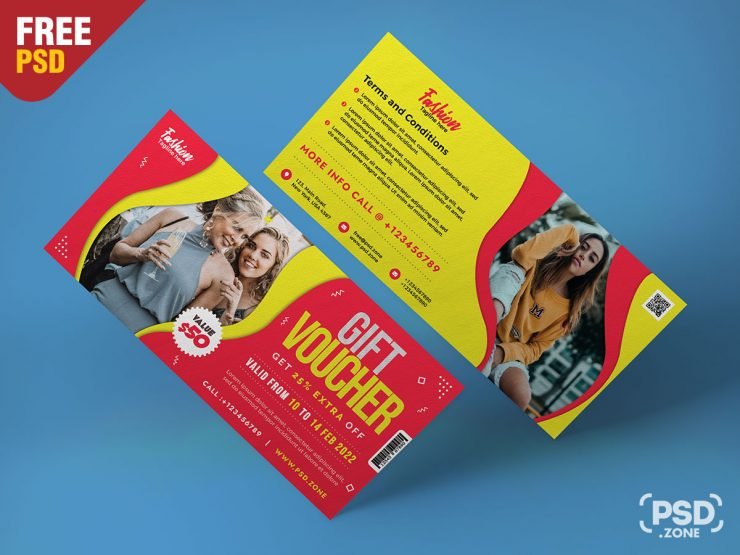 Fashion Store Gift Voucher PSD