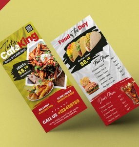 Food Menu DL Flyer PSD