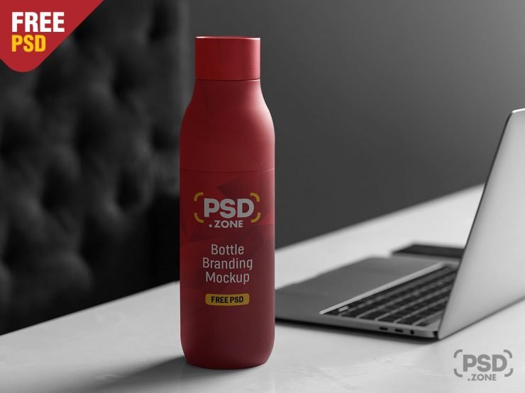 Bottle Branding Mockup PSD