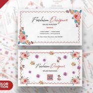 Fashion Designer Business Card Design PSD