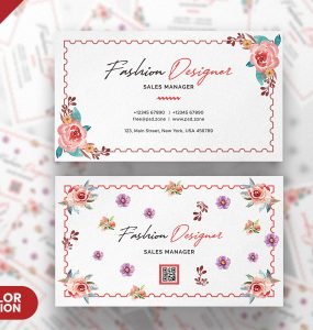 Fashion Designer Business Card Design PSD