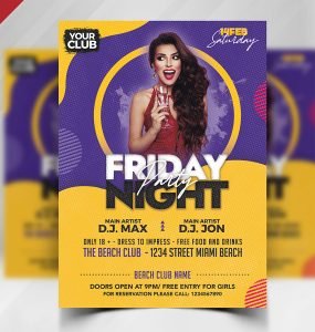 Awesome Party Flyer PSD Template