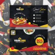 Restaurant Food Business Card PSD Restaurant Food Business Card PSD