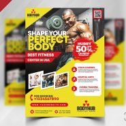 Gym Promotion Flyer PSD Template