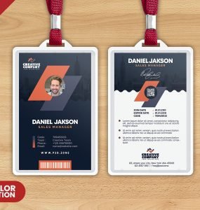 Office Identity Card PSD Template