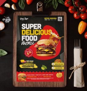 Restaurant Food Menu Design PSD Template