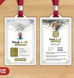 Beautiful ID Card Design PSD Template