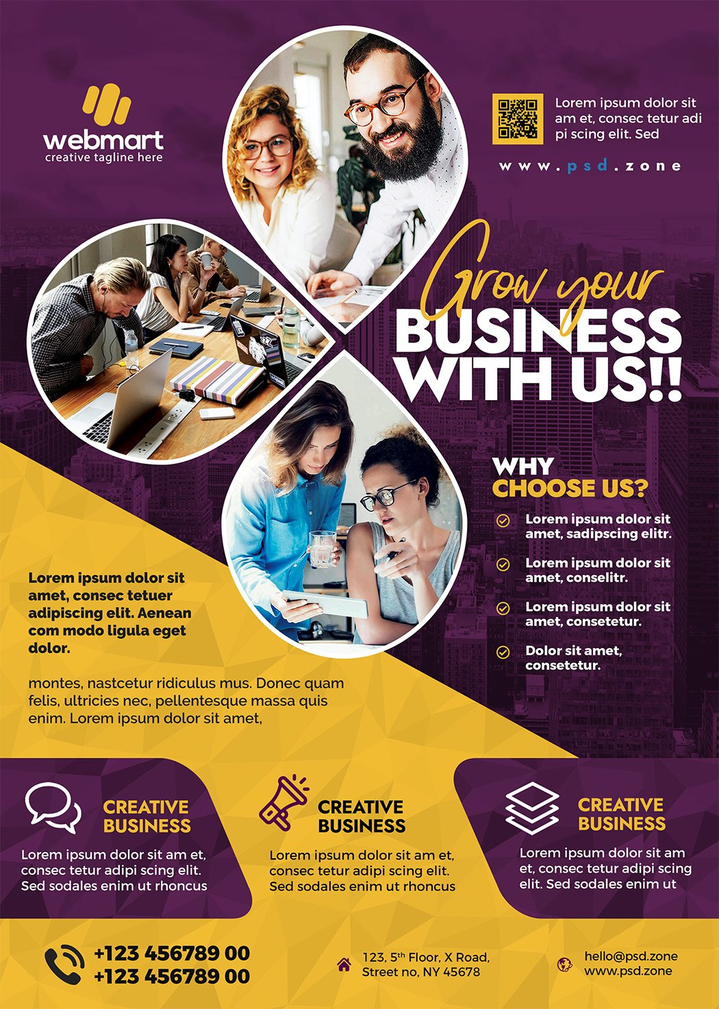 Business Promotion Flyer PSD Design